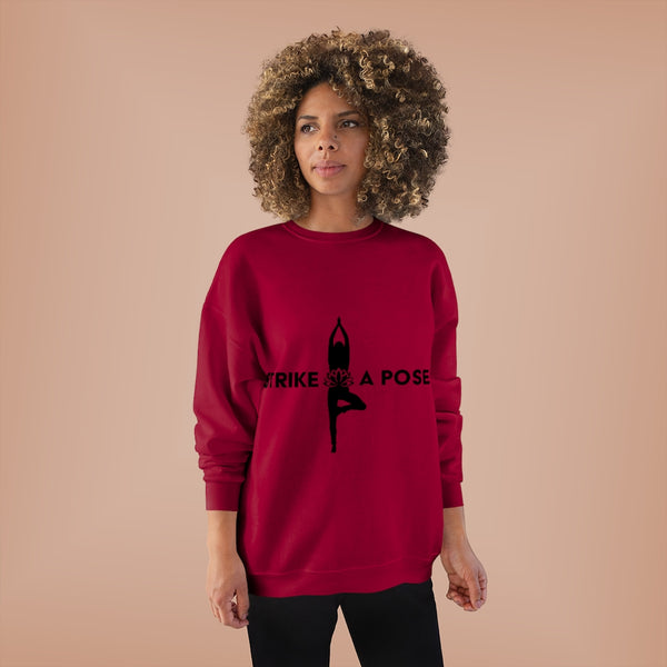 Yoga Strike a Pose - B - Crewneck Sweatshirt