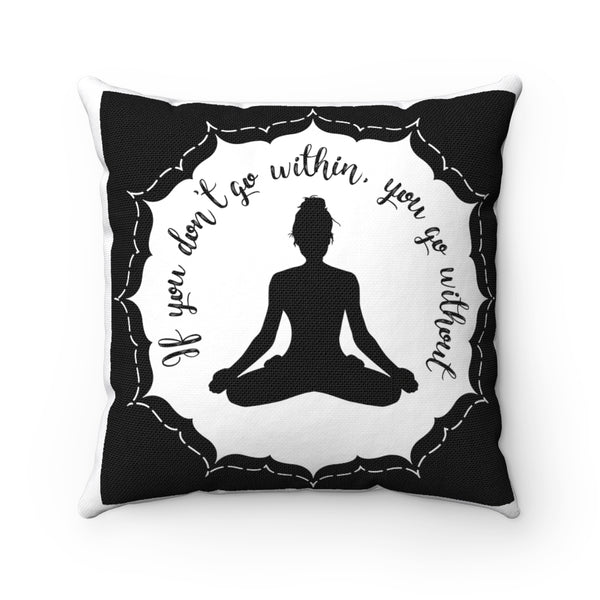 Yoga - Withing Without - BSL - Square Pillow