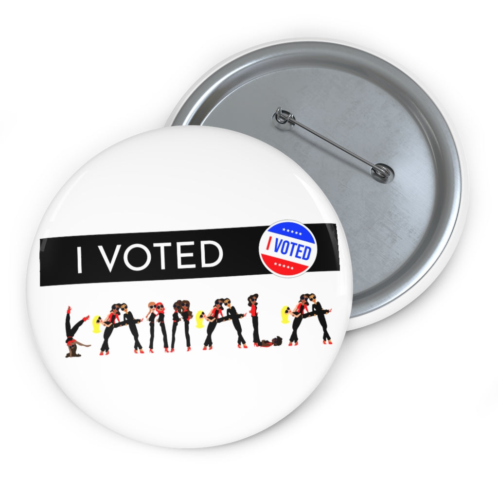 I VOTED KAMALA -1-B Custom Pin Buttons