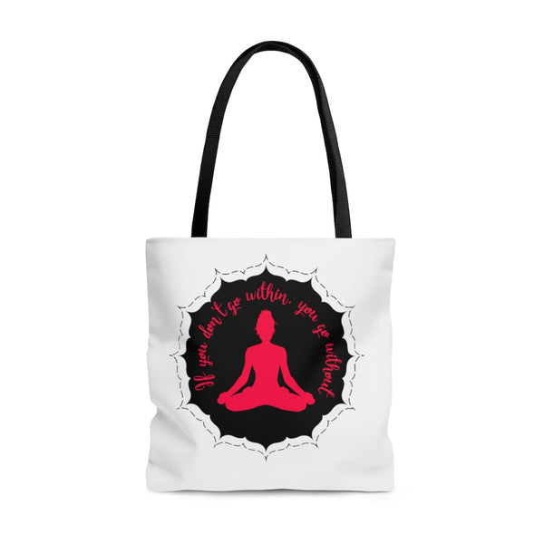 Yoga - Within Without - LR - Tote Bag