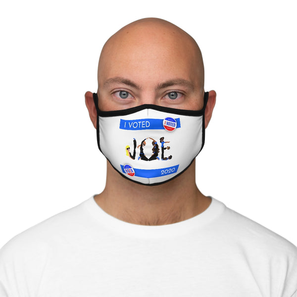 I VOTED JOE -2BL- Fitted Polyester Face Mask