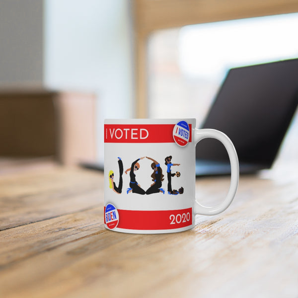 I VOTED JOE -2-R - White Ceramic MuG