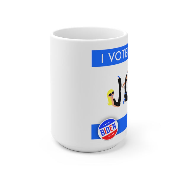 I VOTED JOE - 2-B - White Ceramic Mug