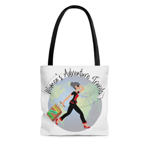 Women's Adventure Travels - Silver-Haired Woman Tote Bag