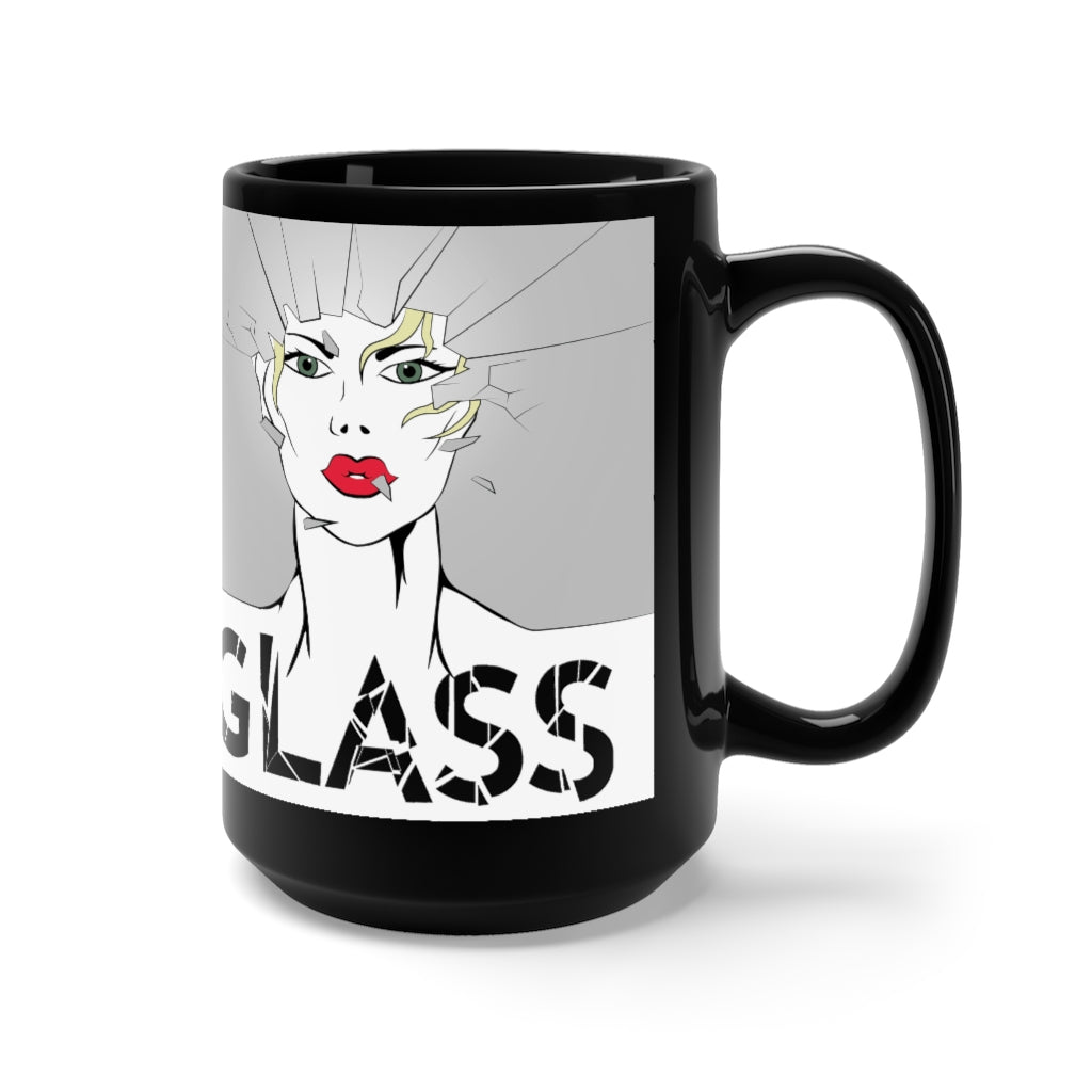 KISS MY GLASS - G-B Black Mug 15oz