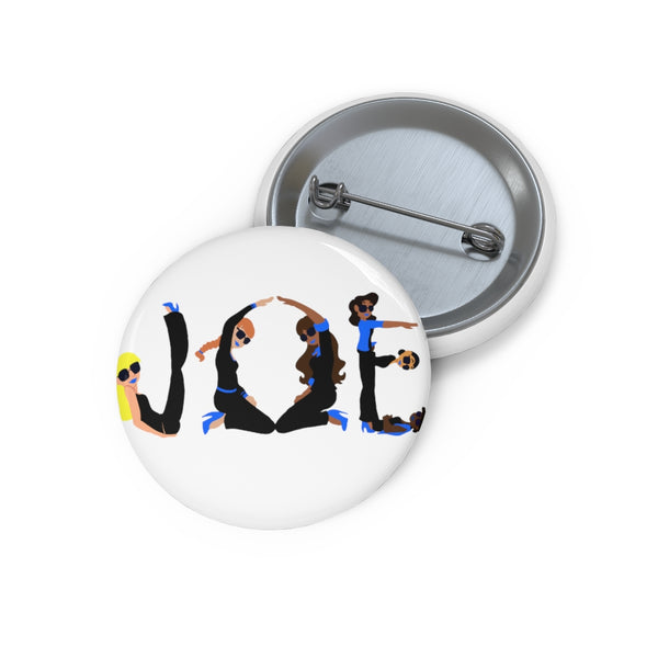 JOE -Blue- Custom Pin Buttons