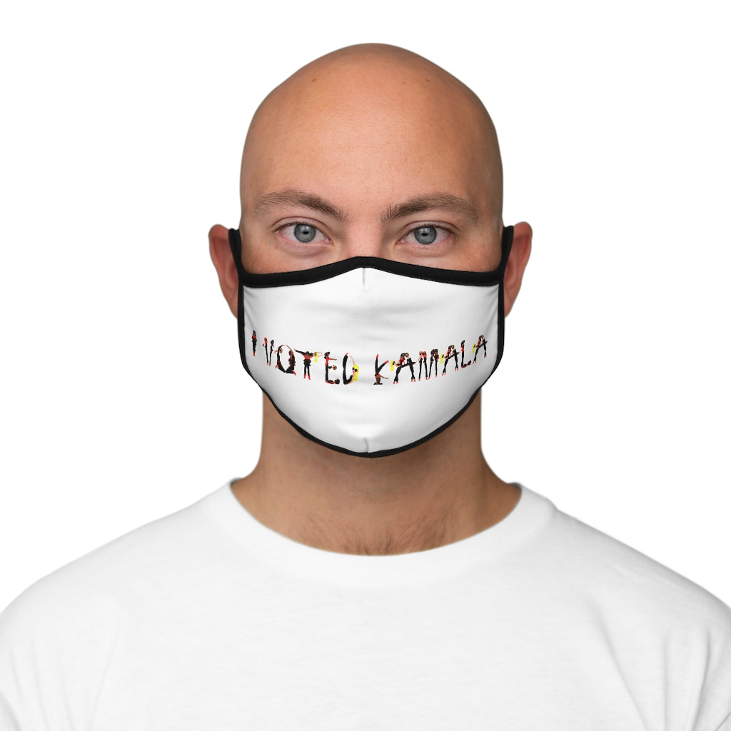 I VOTED KAMALA - WO - Fitted Polyester Face Mask