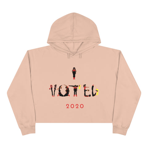 I VOTED 2020 -V- Crop Hoodie