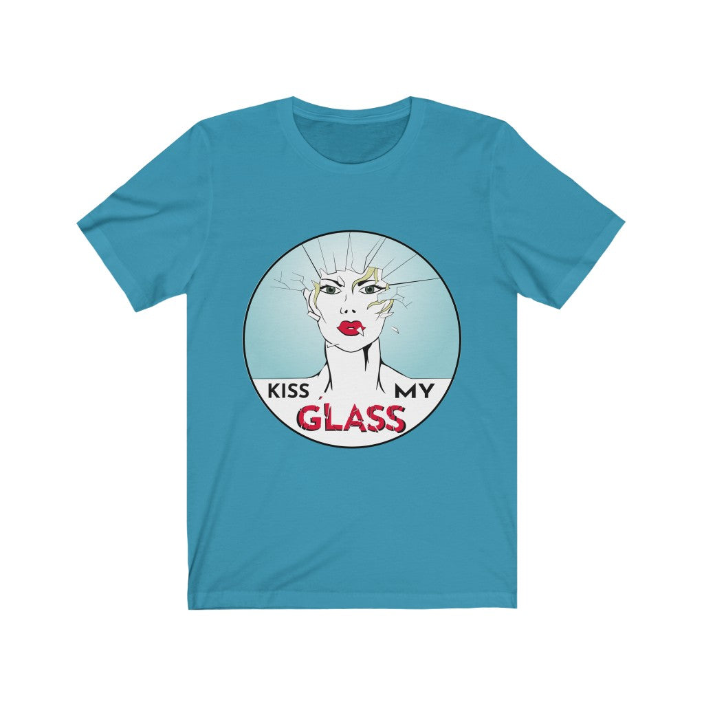 KISS MY GLASS -KMG-B Unisex Jersey Short Sleeve Tee