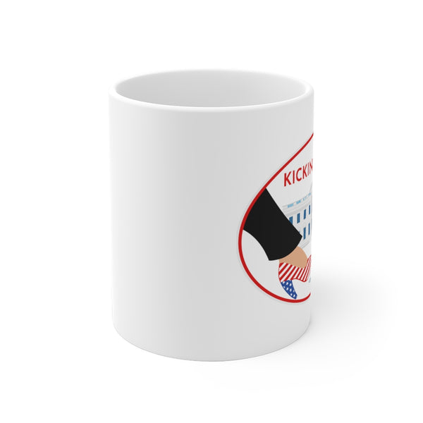 KICKING GLASS - 2020 -R- White Ceramic Mug