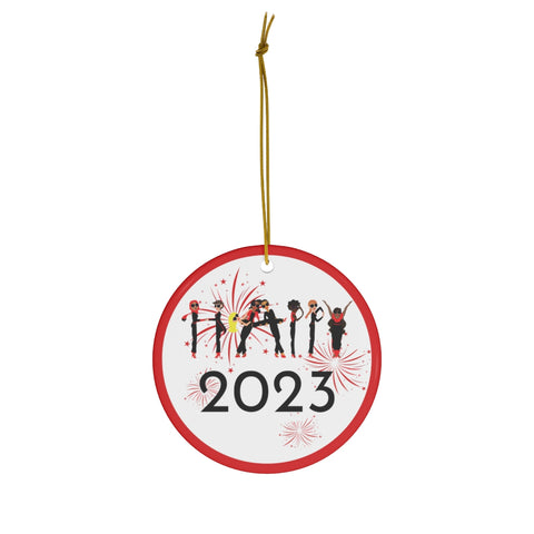 Holiday - Happy 2023 - SR - Ceramic Ornaments