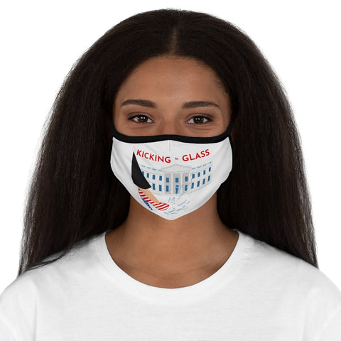 KICKING GLASS -OW- Fitted Polyester - Unisex - Face Mask