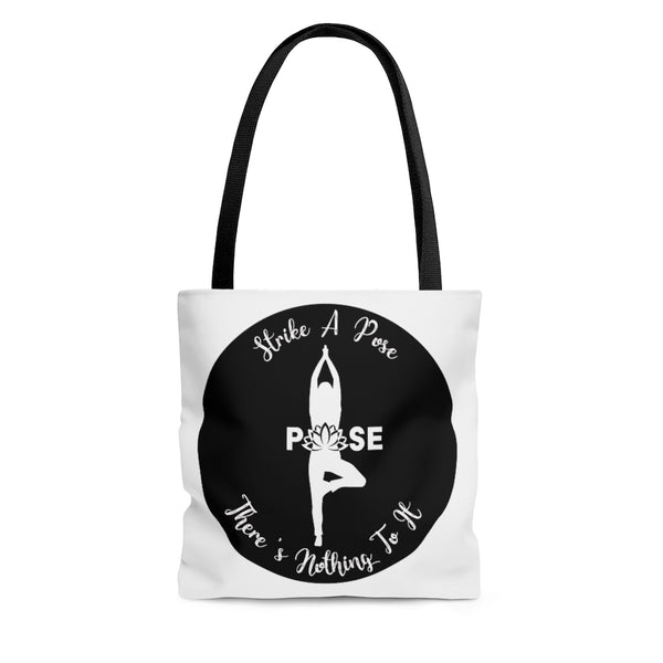 Yoga - Pose - BL - Tote Bag