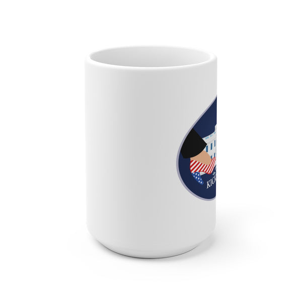 KICKING GLASS -  Blue - Rim - 2020 - White Ceramic Mug