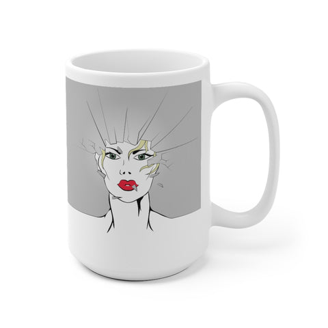 KISS MY GLASS - G - White Ceramic Mug