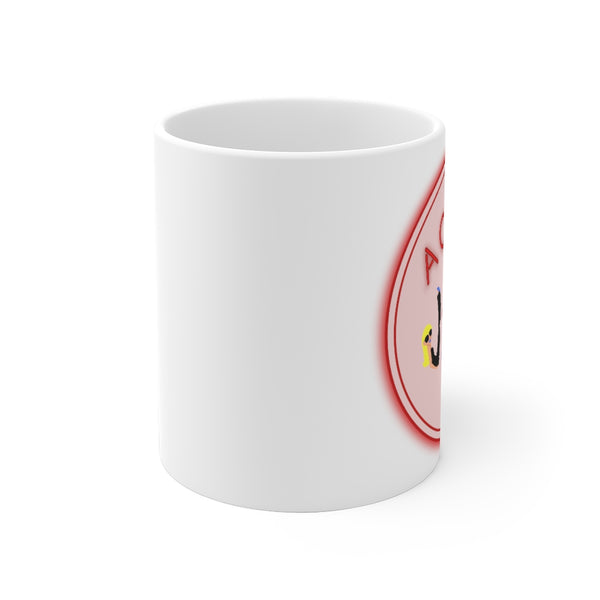 A CUP OF JOE -R- White Ceramic Mug