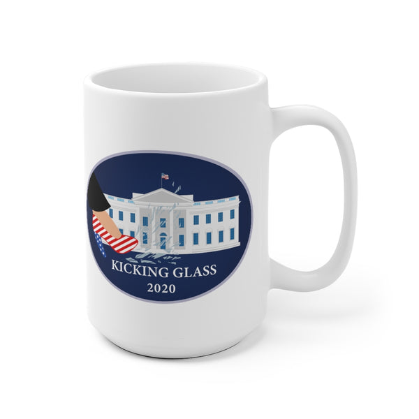 KICKING GLASS -  Blue - Rim - 2020 - White Ceramic Mug