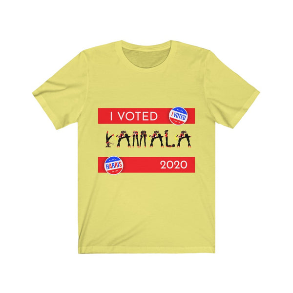 I VOTED KAMALA -2-R - Unisex Jersey Short Sleeve Tee
