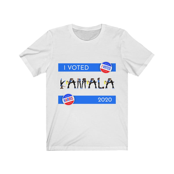 I VOTED KAMALA - 2 - BL - Unisex Jersey Short Sleeve Tee