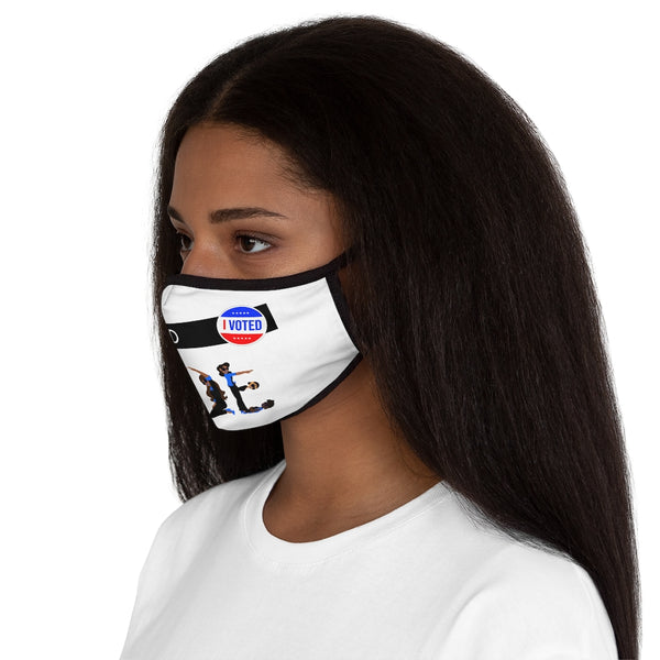 I VOTED JOE -1BK- Fitted Polyester Unisex - Face Mask
