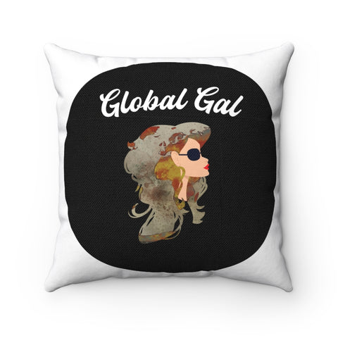 Global Gal - BR - Square Pillow