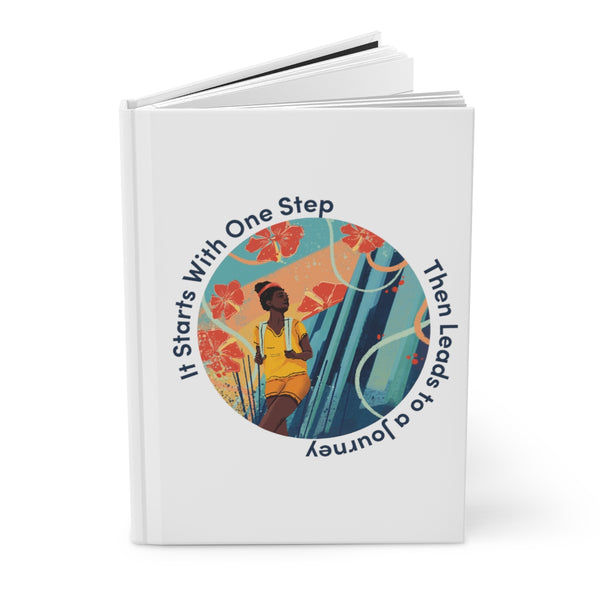 It Starts With One Step - BL - Hardcover Journal Matte