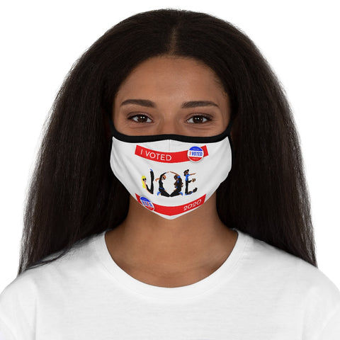 I VOTED JOE -2-R- Fitted Polyester Unisex - Face Mask