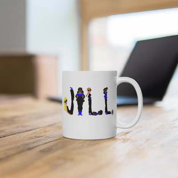 JILL -B- White Ceramic Mug