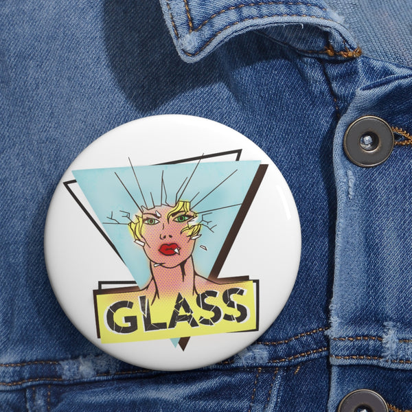 KISS MY GLASS -Y-G- Custom Pin Buttons