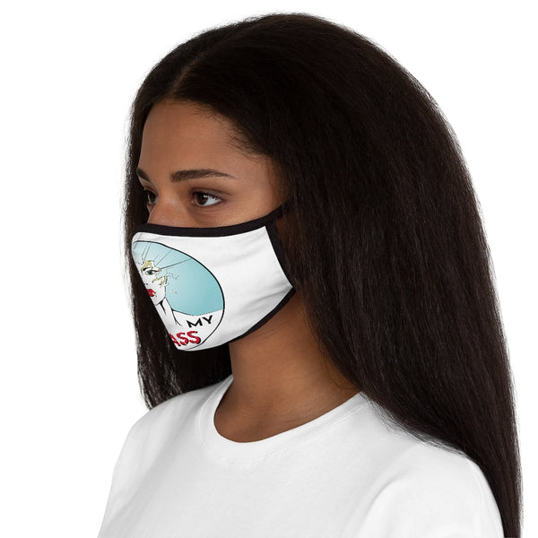 KISS MY GLASS - Fitted Polyester Face Mask