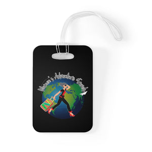 Women's Adventure Travels - Older Woman - BL- Bag Tag