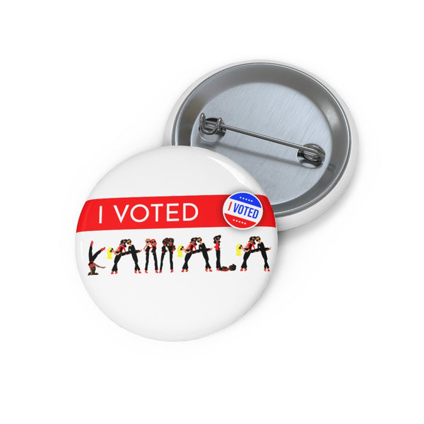 I VOTED KAMALA -1-R - Custom Pin Buttons