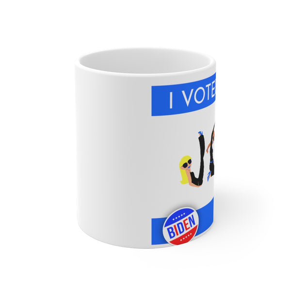 I VOTED JOE - 2-B - White Ceramic Mug