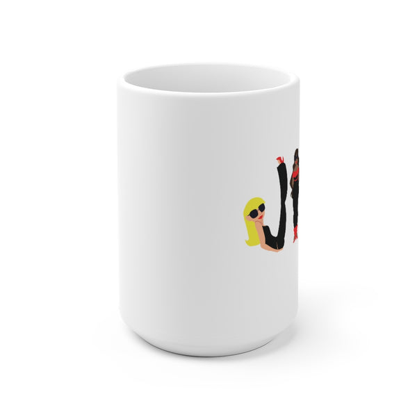 JILL -R- White Ceramic Mug
