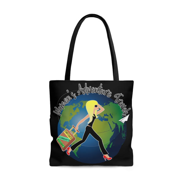 Women's Adventure Travels  - Blonde Woman - B - Tote Bag