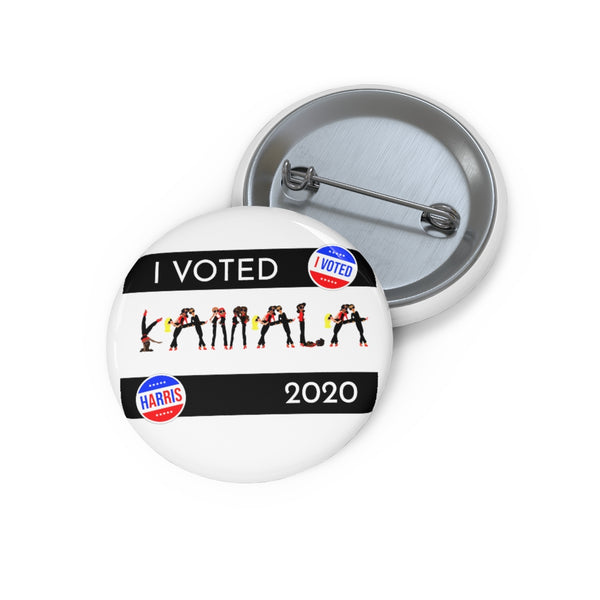 I VOTED KAMALA -2-B- Custom Pin Buttons