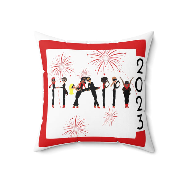 Holiday - Happy 2023 - SR - Square Pillow