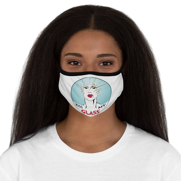 KISS MY GLASS - Fitted Polyester Face Mask