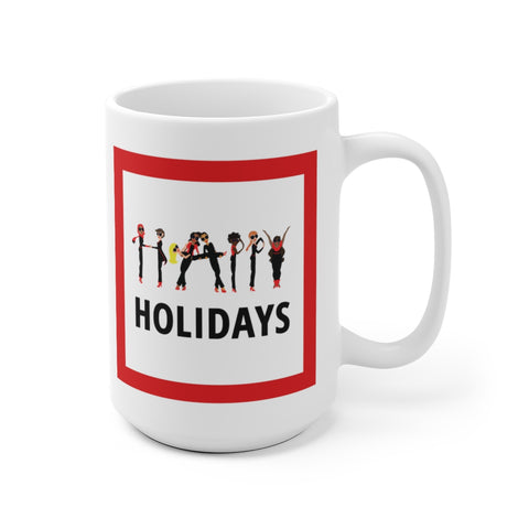 Holiday - Happy Holidays - SR - White Ceramic Mug