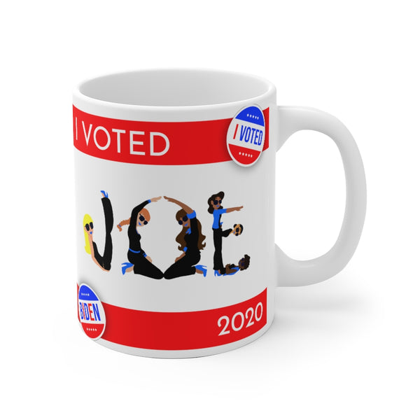 I VOTED JOE -2-R - White Ceramic MuG