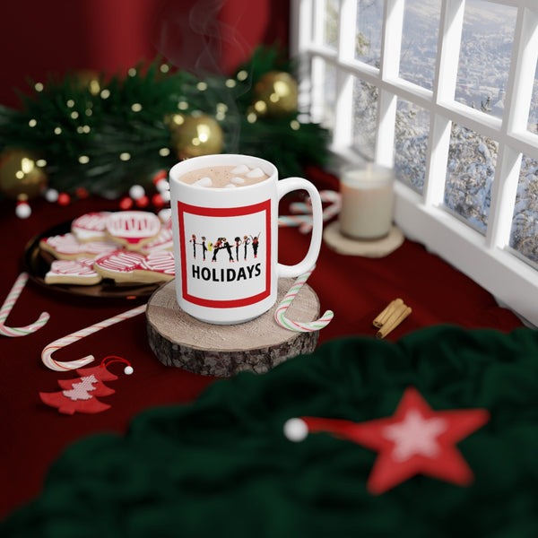 Holiday - Happy Holidays - SR - White Ceramic Mug