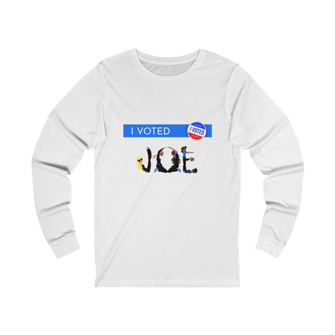 I VOTED JOE - 1- B - Unisex Jersey Long Sleeve Tee