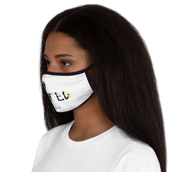 I VOTED 2020 -WOR- Fitted Polyester Face Mask