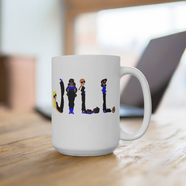 JILL -B- White Ceramic Mug