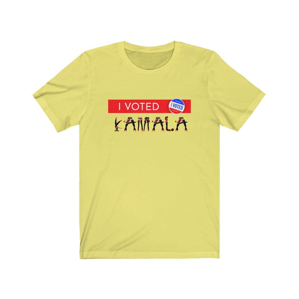 I VOTED KAMALA -1-R - Unisex Jersey Short Sleeve Tee
