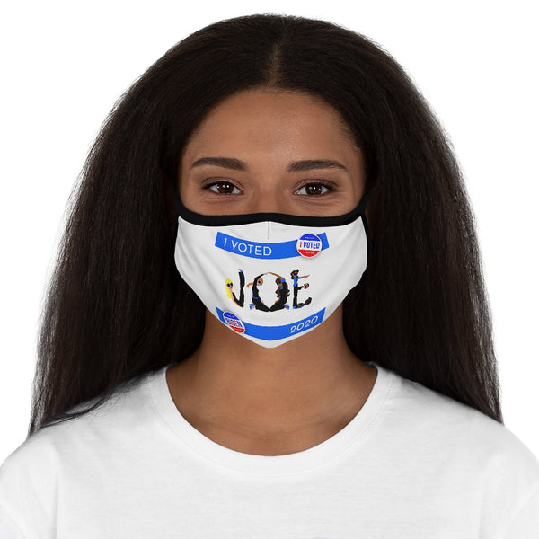 I VOTED JOE -2BL- Fitted Polyester Face Mask