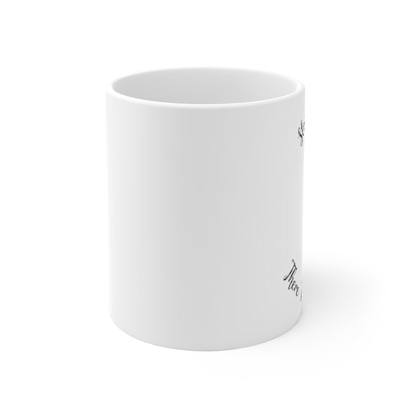 Yoga - Strike a Pose - BL - White Ceramic Mug