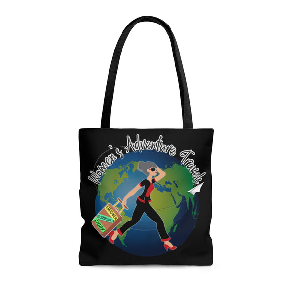 Women's Adventure Travels - Silver-Haired - B - Tote Bag
