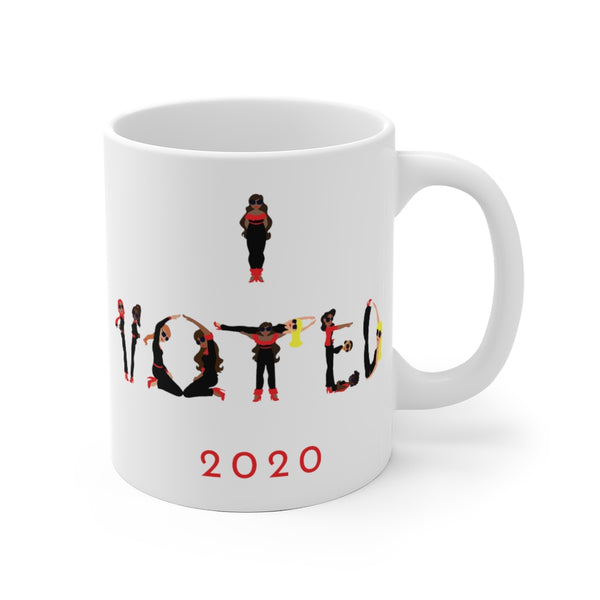 I VOTED - 2020 -R- White Ceramic Mug