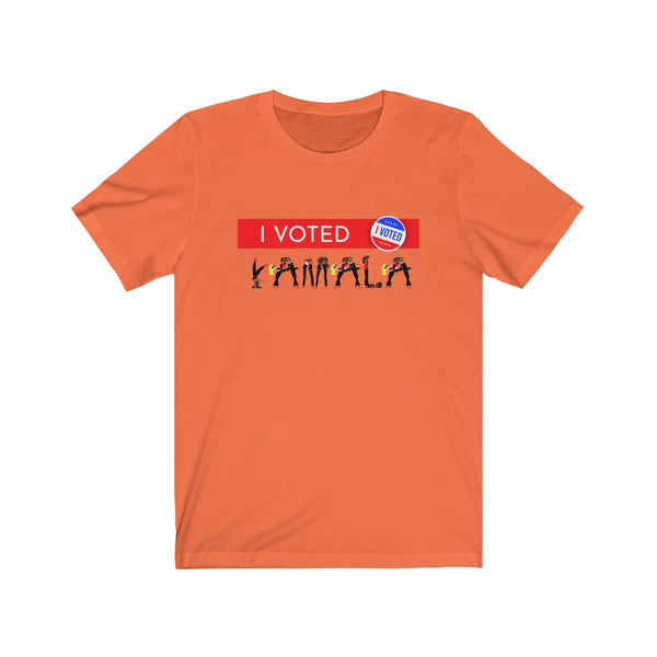 I VOTED KAMALA -1-R - Unisex Jersey Short Sleeve Tee